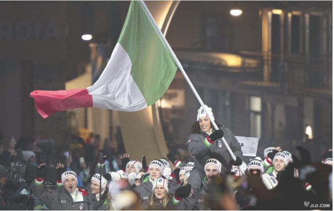 イタリア選手団の入場