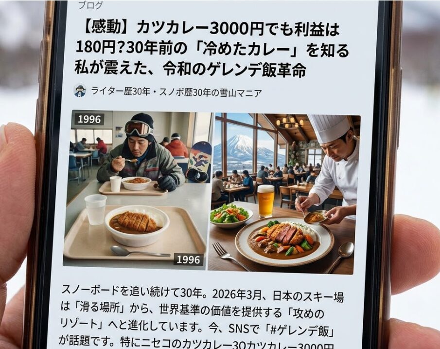 進化するゲレンデ飯