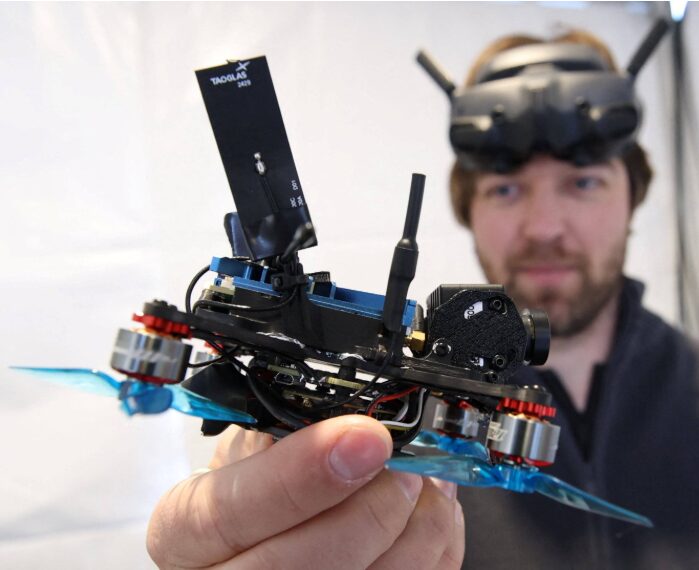 ドローンが大会を盛り上げる